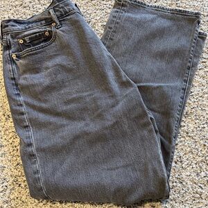 Abercrombie & Fitch Men’s Athletic Baggy Black Wash Jeans